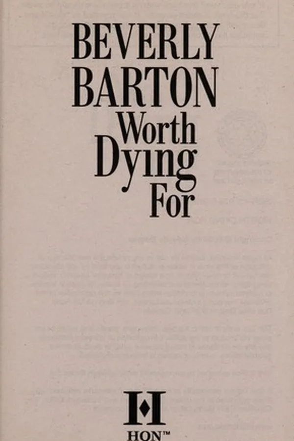 Capa de Worth dying for