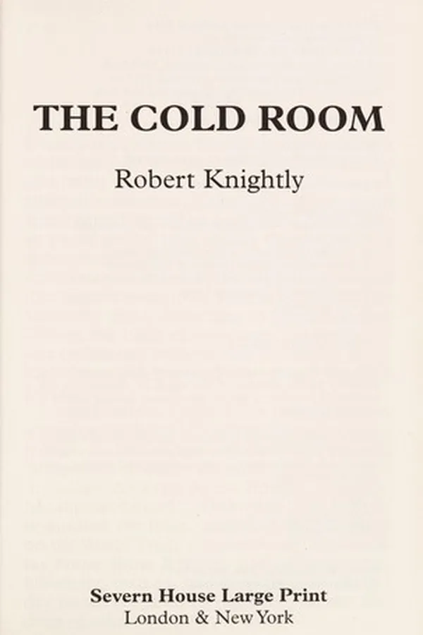 Capa de The cold room
