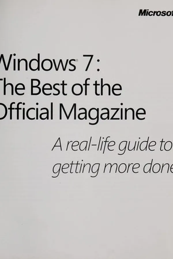 Capa de Windows 7, the best of the official magazine