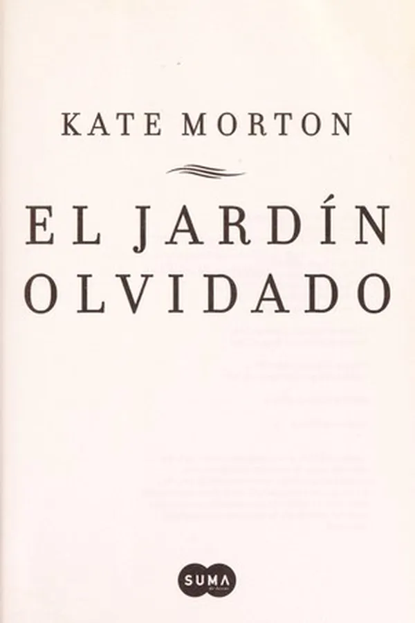 Capa de El jardín olvidado