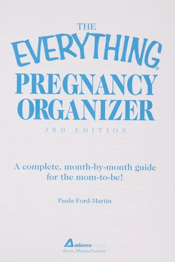 Capa de The everything pregnancy organizer