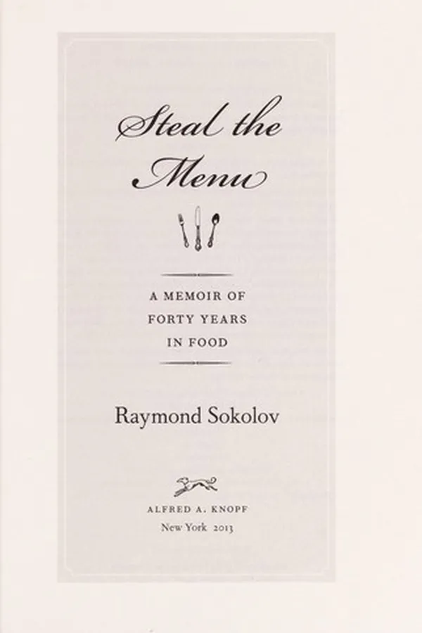 Capa de Steal the menu