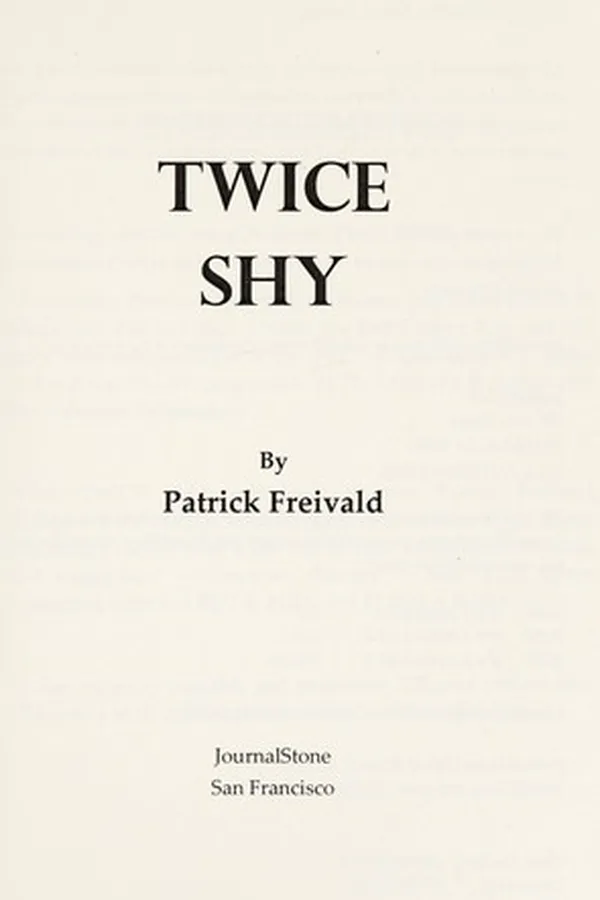 Capa de Twice shy