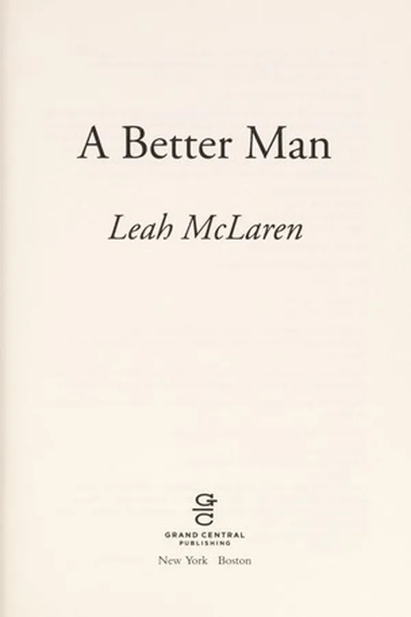 Capa de A better man