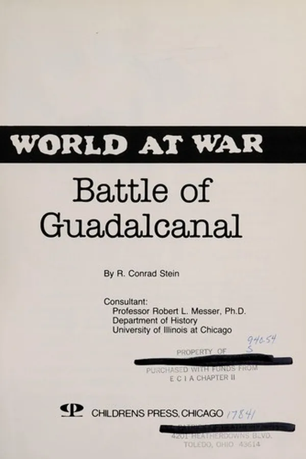 Capa de Battle of Guadalcanal