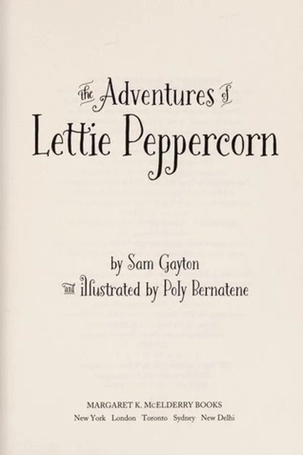 Capa de The adventures of Lettie Peppercorn