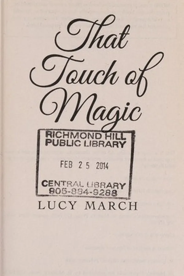 Capa de That touch of magic