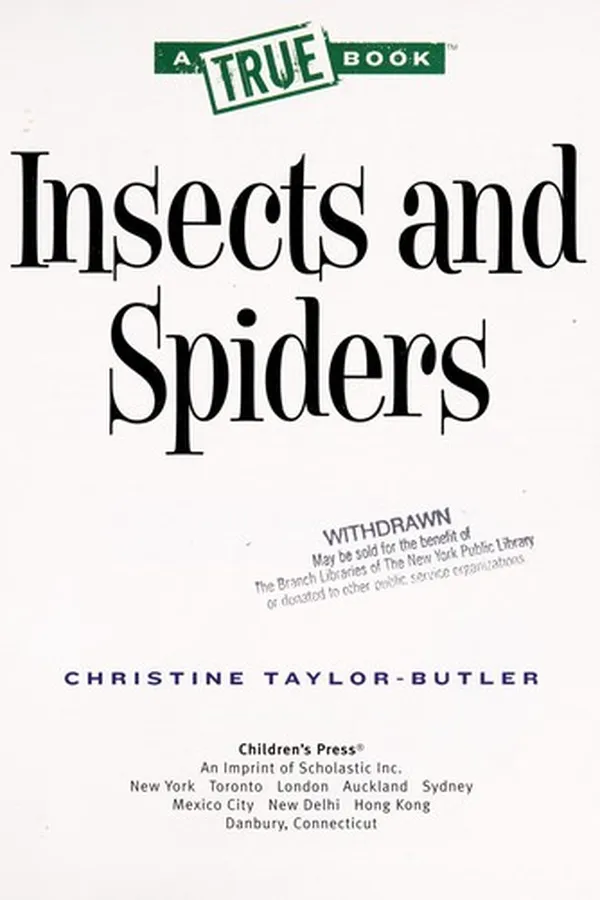 Capa de Insects and spiders