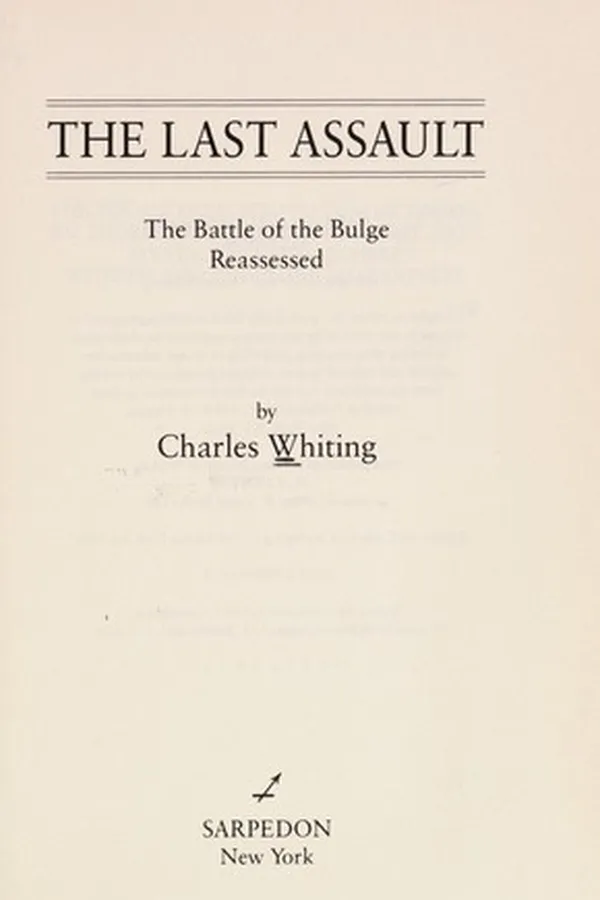 Capa de The last assault