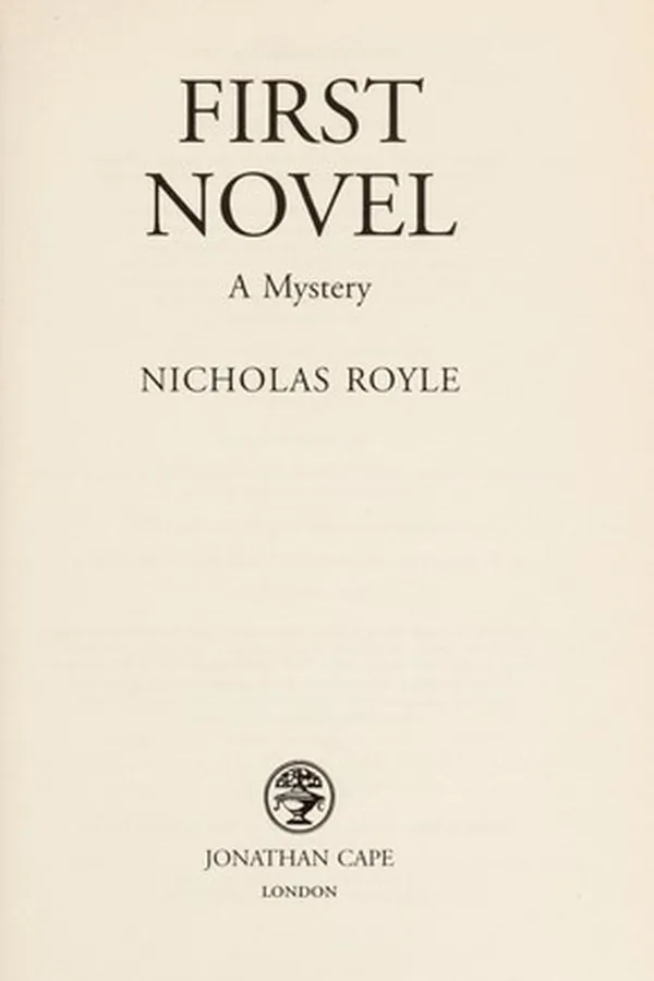 Capa de First novel