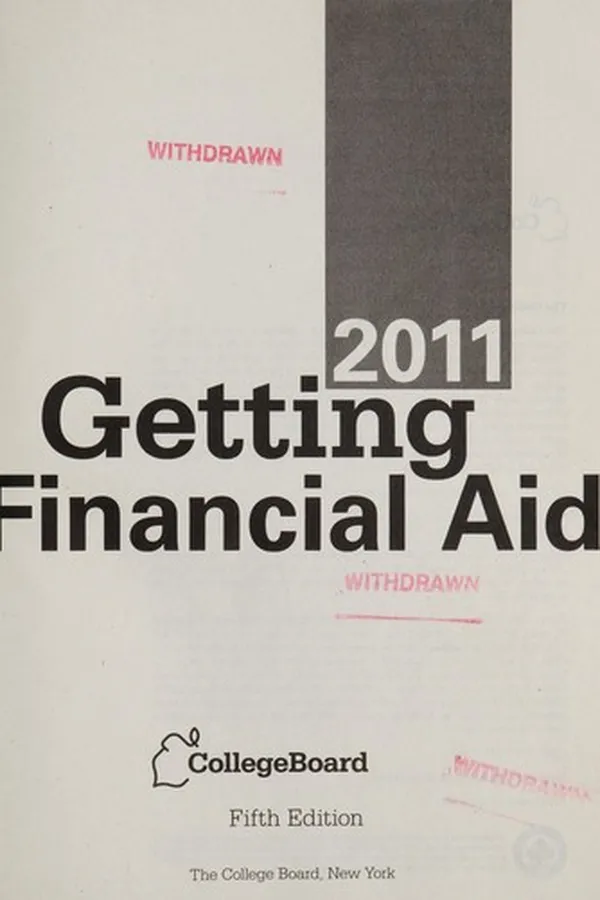 Capa de Getting financial aid, 2011