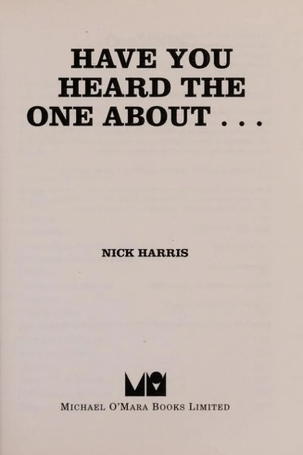 Capa de Have you Heard the one About