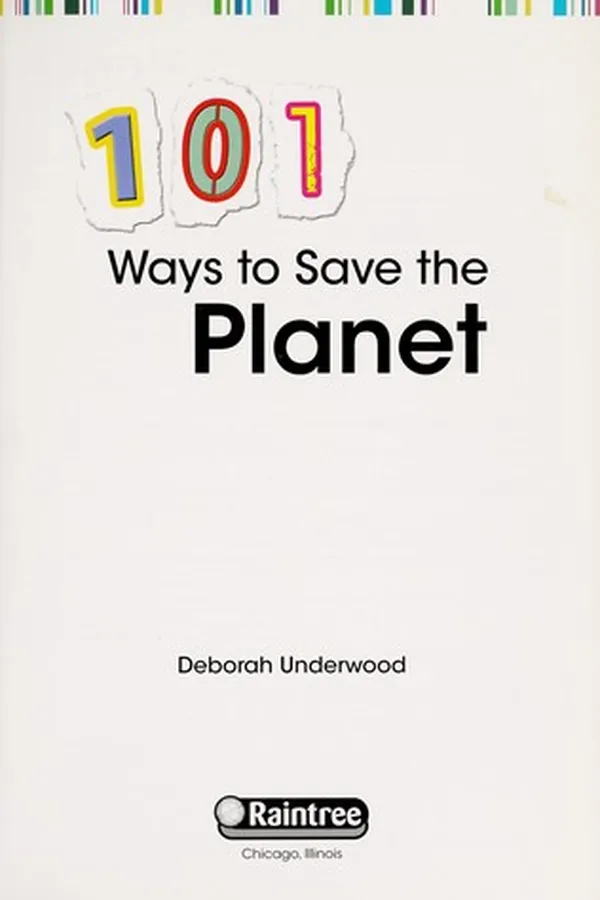 Capa de 101 ways to save the planet