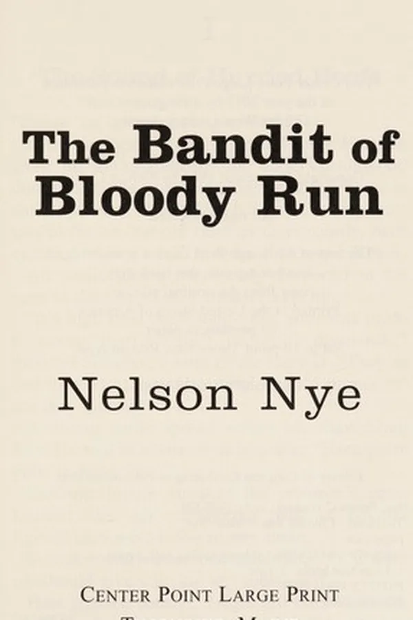 Capa de The bandit of Bloody Run
