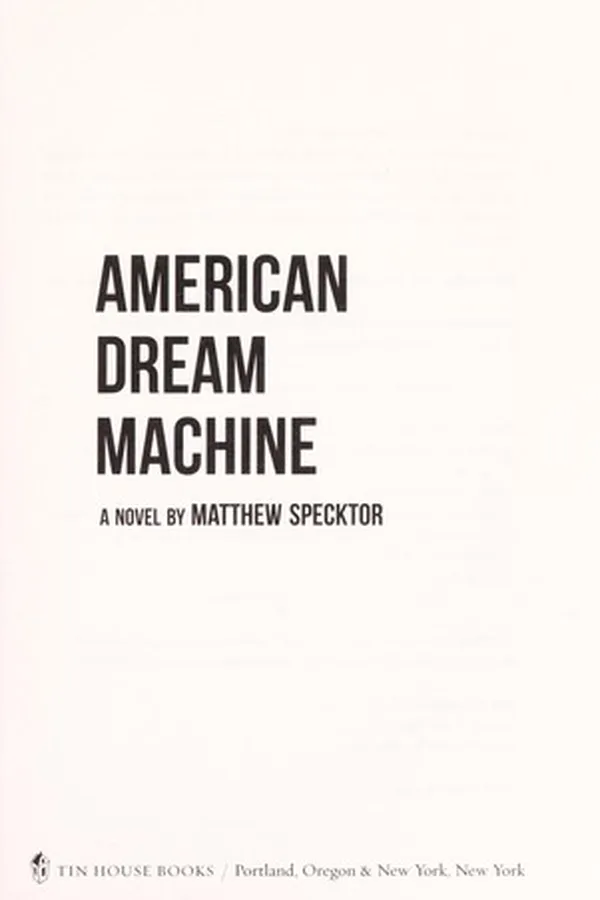 Cover of American dream machine