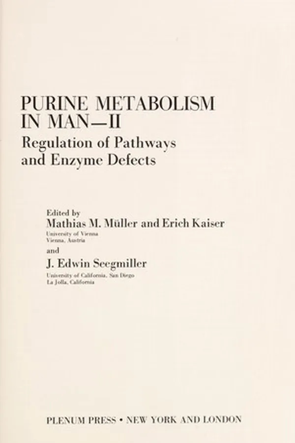 Capa de Purine metabolism in man, II