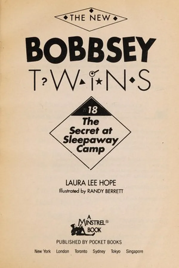 Capa de The SECRET AT SLEEPAWAY CAMP NEW BOBBSEY TWINS #18