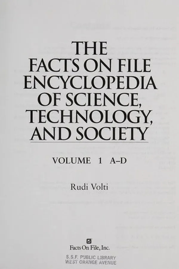 Capa de The Facts On File encyclopedia of science, technology, and society