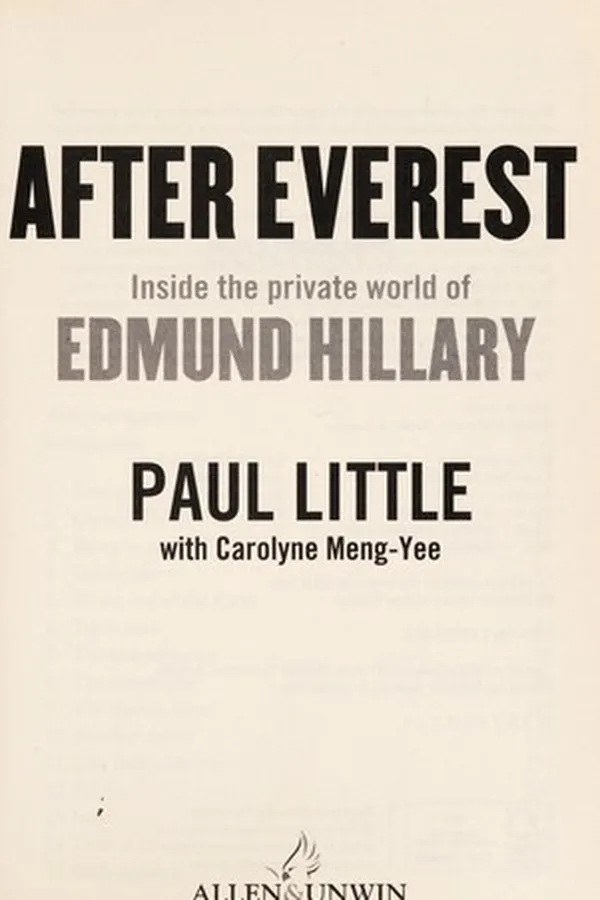 Cover of After Everest