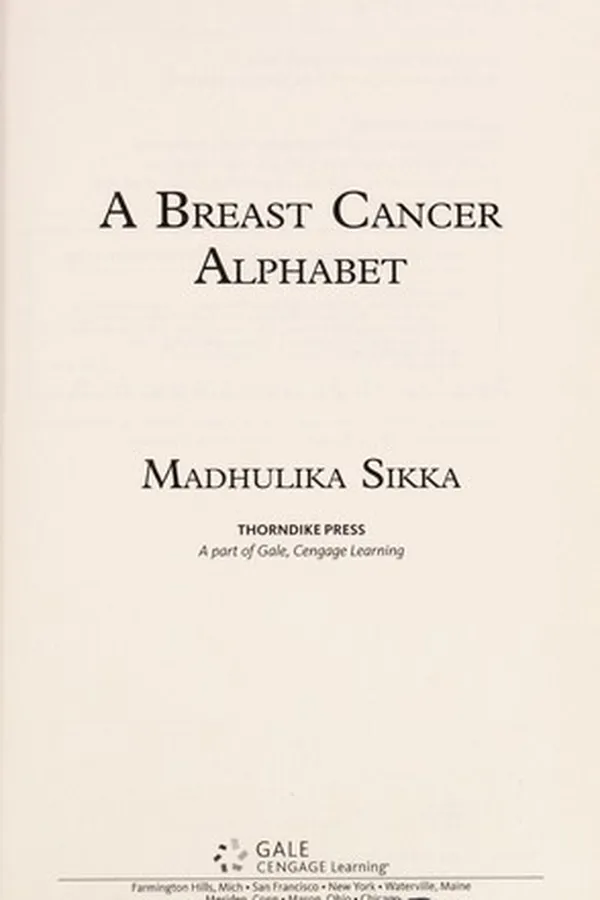 Capa de A breast cancer alphabet