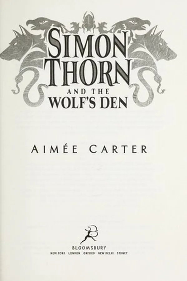 Capa de Simon Thorn and the wolf's den