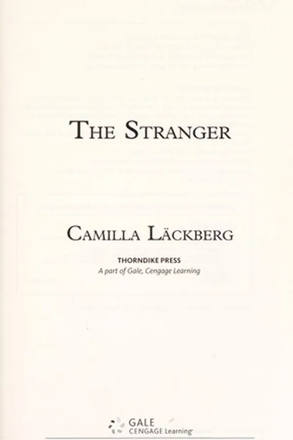 Capa de The Stranger