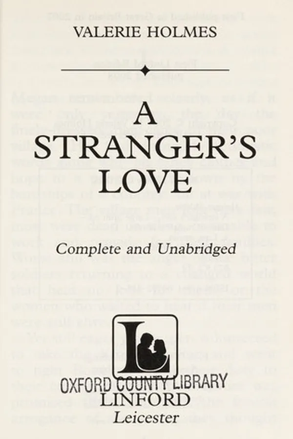 Capa de A stranger's love