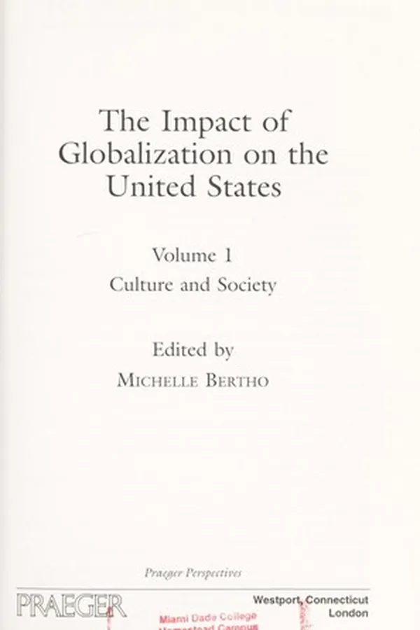 Capa de The impact of globalization on the United States