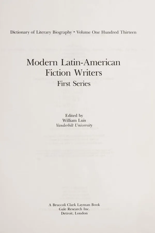 Capa de Modern Latin-American fiction writers