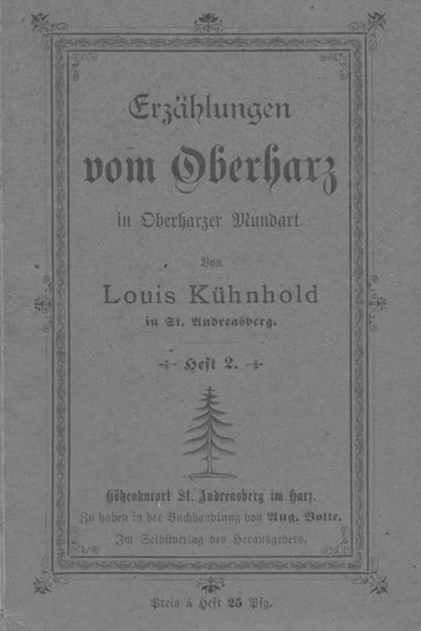 Capa de Erzählungen vom Oberharz in Oberharzer Mundart Heft 2