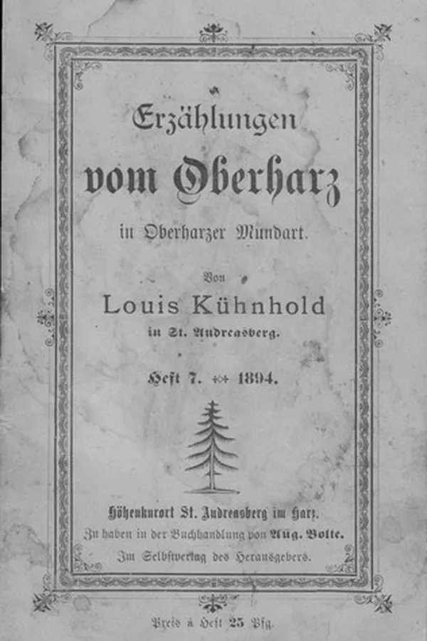 Capa de Erzählungen vom Oberharz in Oberharzer Mundart Heft 7