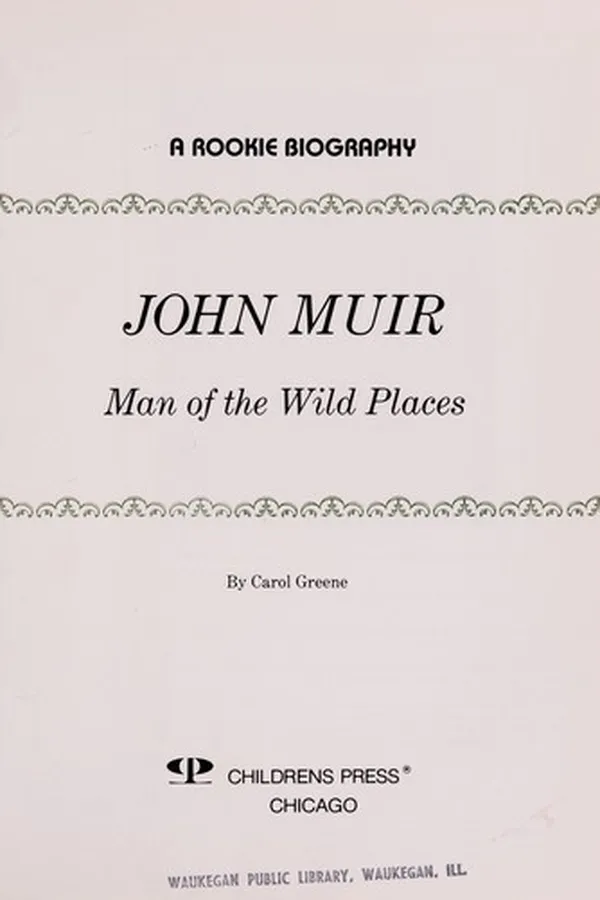 Capa de John Muir, man of the wild places