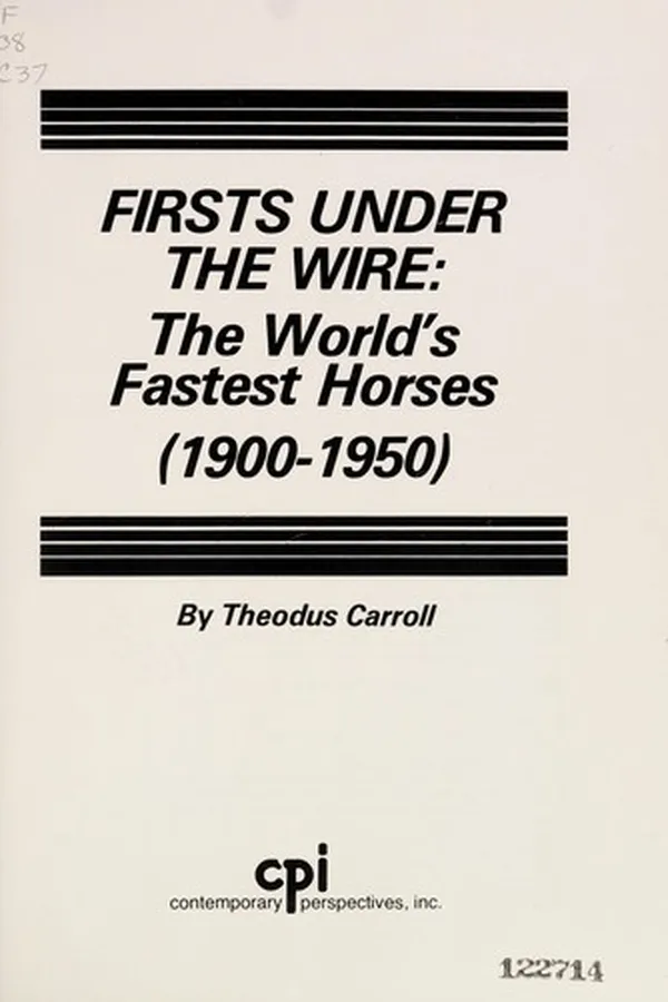 Capa de Firsts under the wire