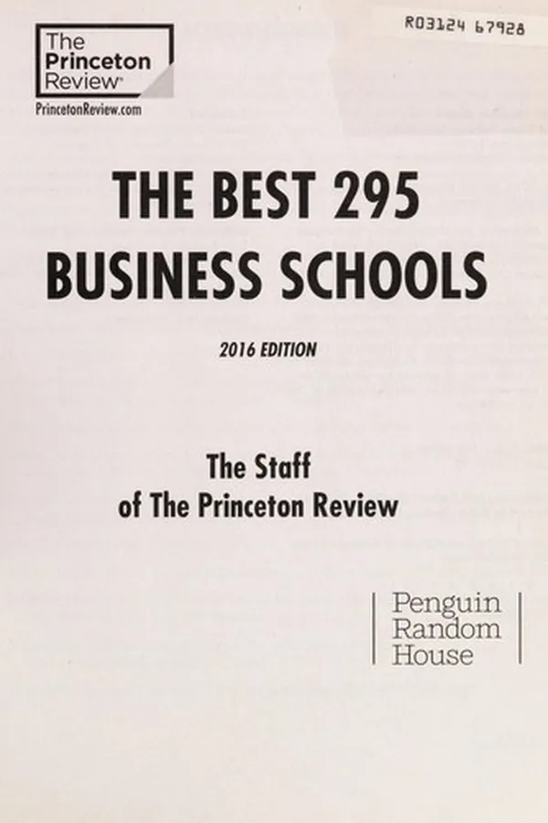 Capa de The best 295 business schools