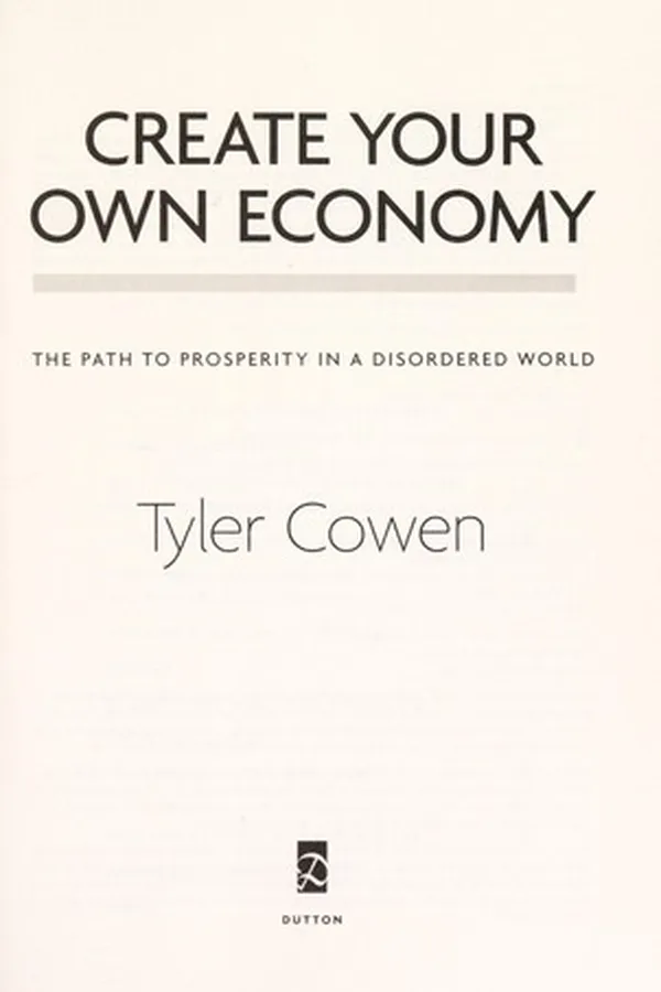 Capa de Create your own economy