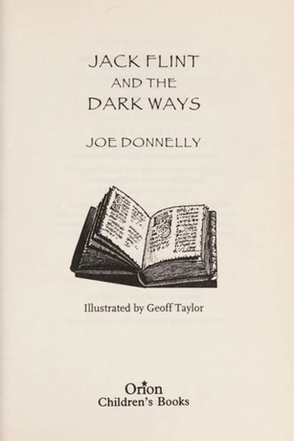 Capa de Jack Flint and the dark ways