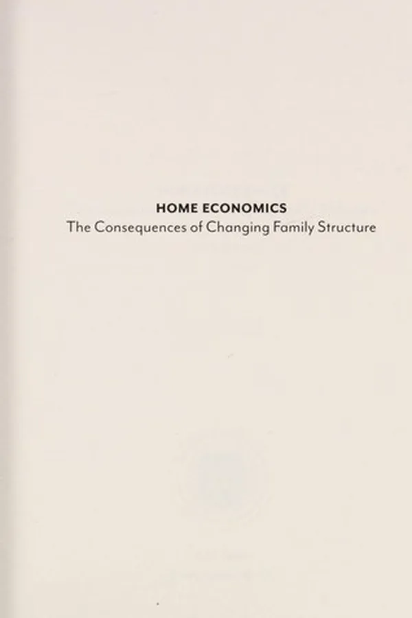 Capa de Home economics