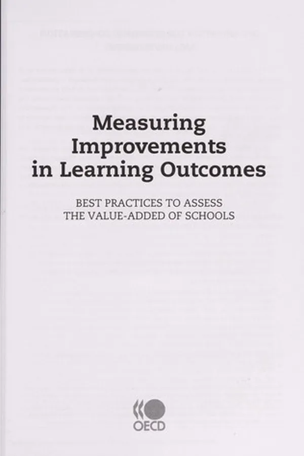 Capa de Measuring improvements in learning outcomes