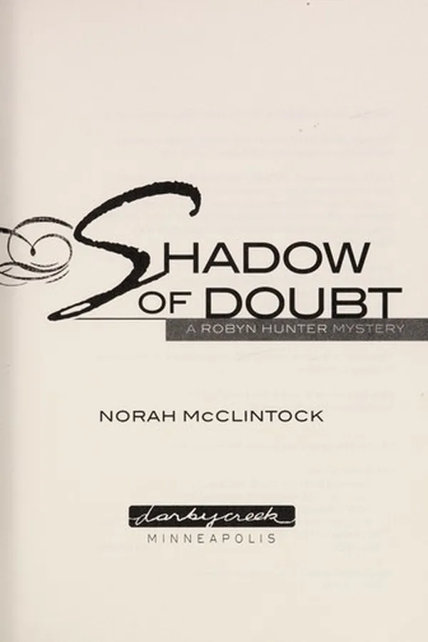 Capa de Shadow of doubt