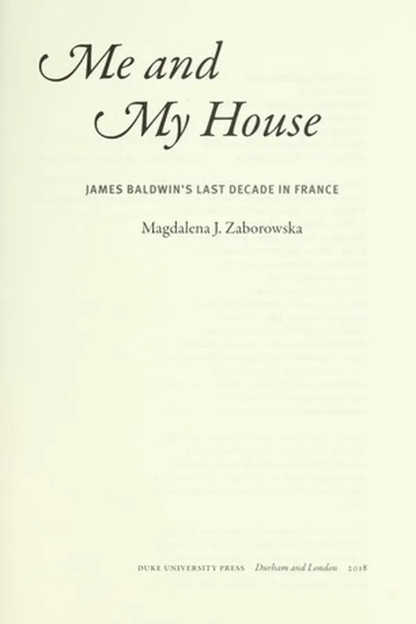 Cover of Me and my house