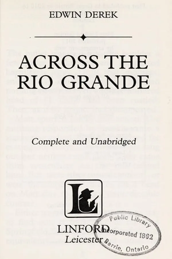 Capa de Across the Rio Grande