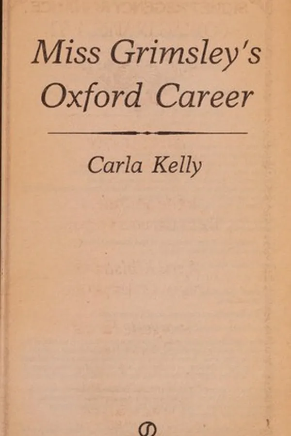 Capa de Miss Grimsley's Oxford Career