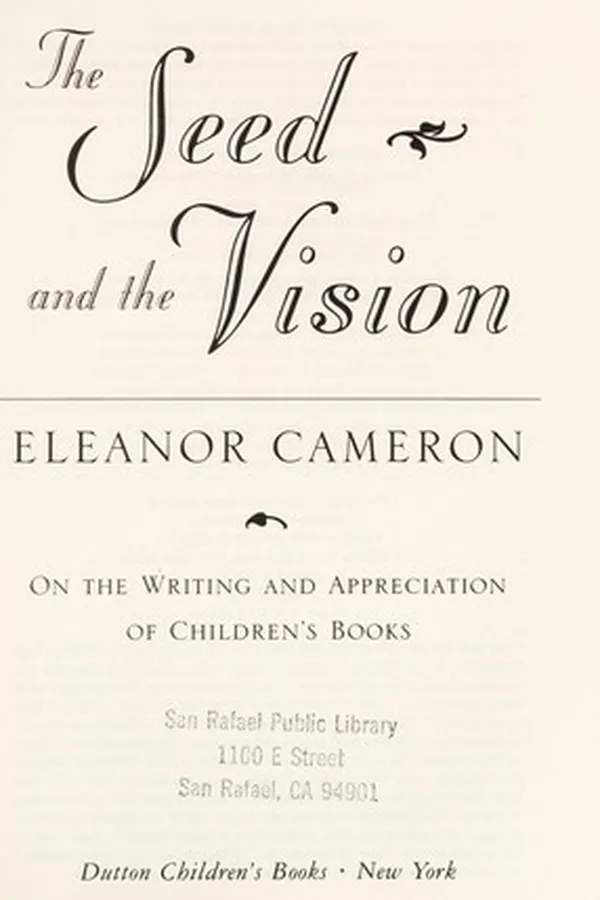 Capa de The seed and the vision