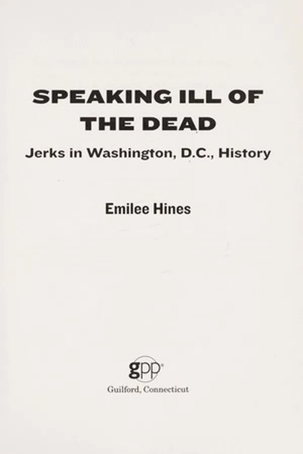 Capa de Speaking ill of the dead