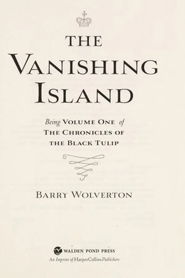 Capa de The Vanishing Island (The Chronicles of the Black Tulip #1)