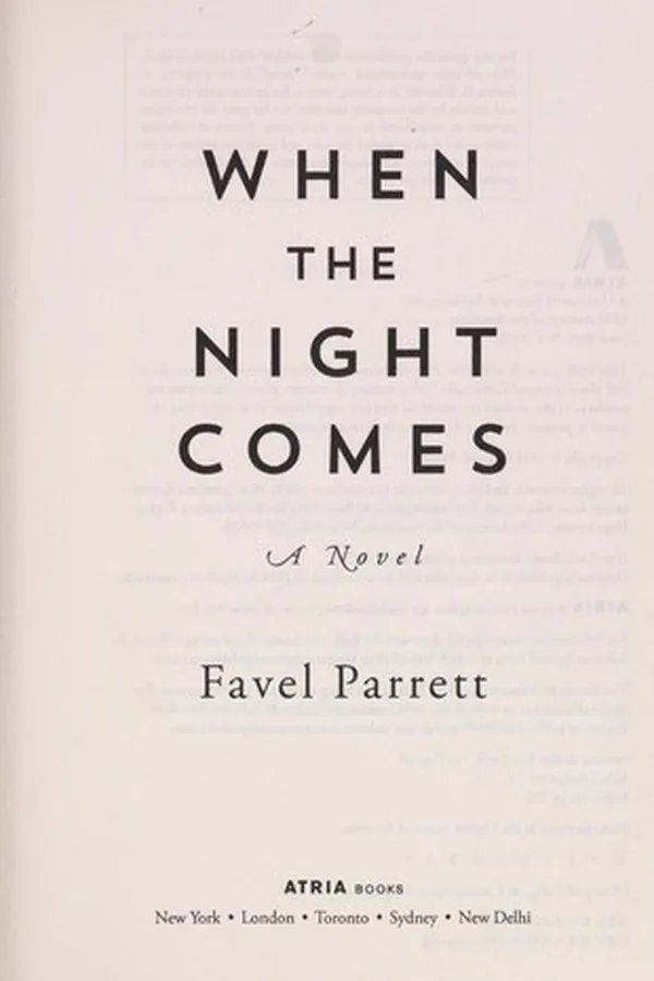 Capa de When the night comes