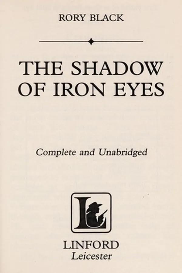 Capa de The shadow of Iron Eyes