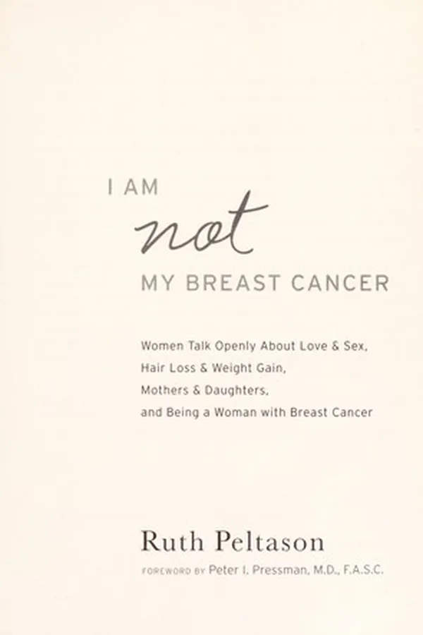 Capa de I am not my breast cancer