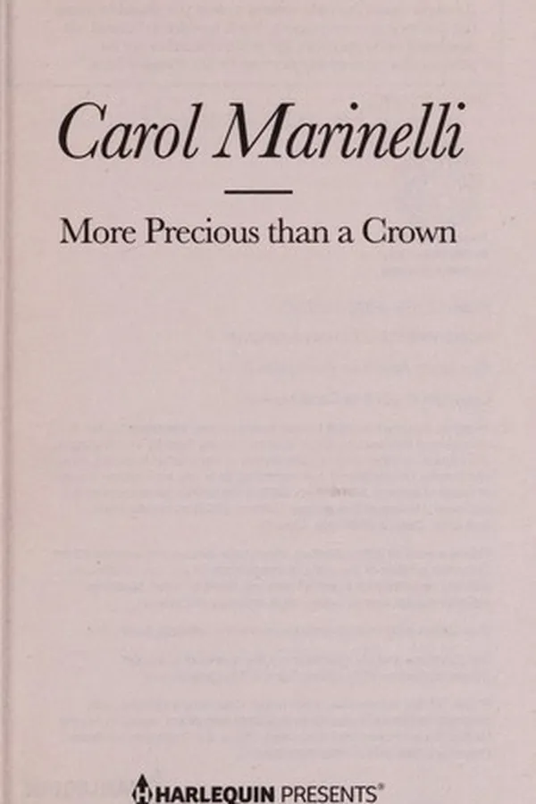 Capa de More Precious than a Crown