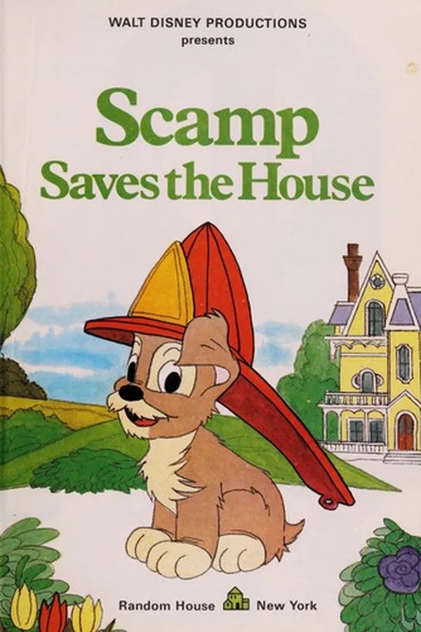 Capa de Walt Disney Productions presents Scamp saves the house
